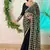Black Color Real Mirror Work Lace Satin Silk Saree
