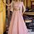 Stylish Pink Crushed Party Wear Crop Top Lehenga With Embroidered Koti