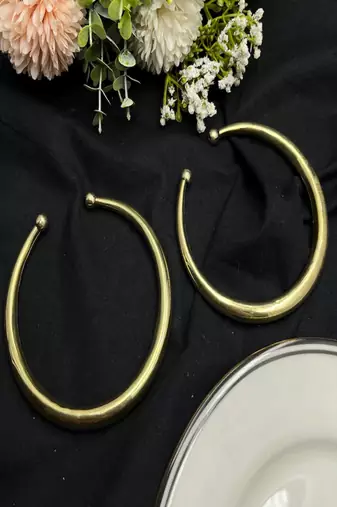 Gold tone anklet kada bracelet