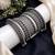 Oxidized silver tribal cuff bracelet for women 