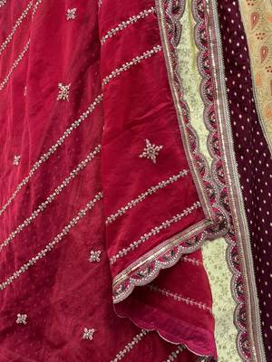 Elegant Multi Color Patch Work Silk Traditional Lehenga Choli With Dupatta 7