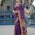 Purple ready to wear jacquard silk  saree and ready to wear jacquard silk  blouse with cup