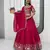 Pink Chinon Silk  Fabric Sequins & Thread Embroidered Lehenga Choli Set with Matching Dupatta