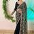 Teal Color Real Mirror Work Lace Satin Silk Saree