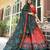 Red Tussar Dola Silk  Fabric Leheriya Print Lehenga Choli Set with Dupatta