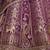 Awesome Purple Embroidered Banarasi Silk Reception Wear Lehenga Choli With Dupatta