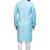 Blue cotton straight kurta for men