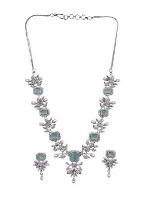 Statement turquoise ad necklace set 2