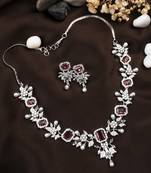 Statement red ad necklace set