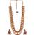 Multicolor temple long necklace set