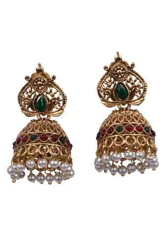 Gold plated dasaavatar necklace set