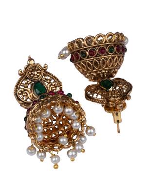 Gold plated dasaavatar necklace set 5