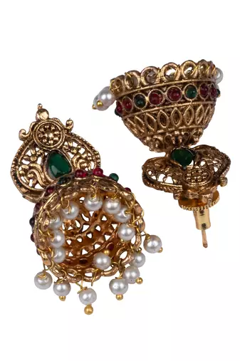 Gold plated dasaavatar necklace set