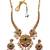 Classic south indian temple golden necklace set