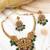 Classic south indian temple green necklace set