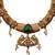 Traditional temple green necklace set
