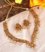 Antique finish temple necklace set