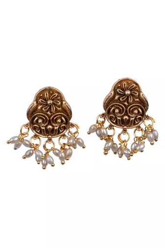 Antique finish temple necklace set