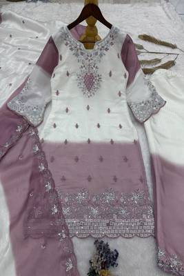 Light purple garden party suit 3