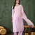 Light-purple embroidered suit