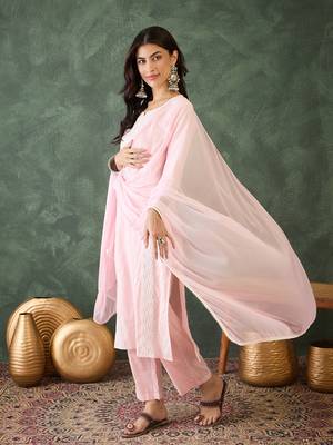 Light- pink embroidered suit 3