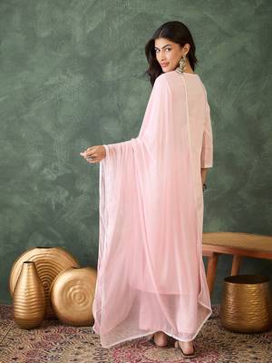 Light- pink embroidered suit 5