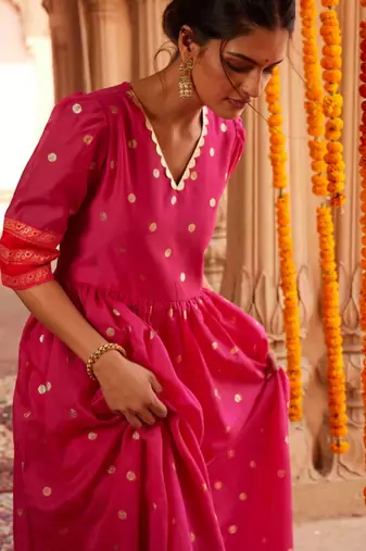 Rani printed chanderi dresses