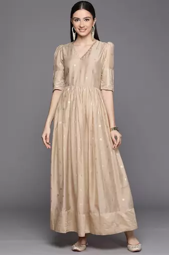 Chiku printed chanderi dresses