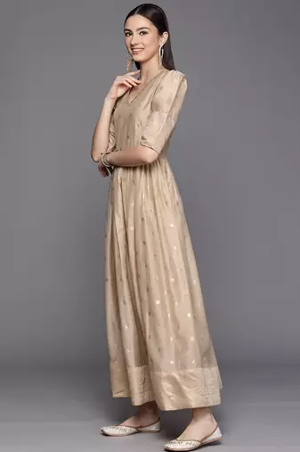 Chiku printed chanderi dresses