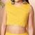 Yellow woven poly georgette co ord set