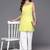 Yellow printed cotton tunics