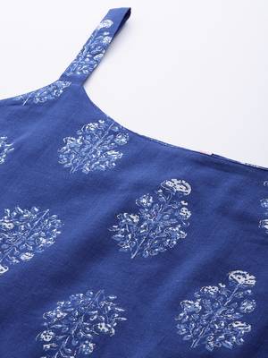Blue printed cotton tunics 4