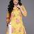 Yellow printed crepe tunics