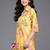 Yellow printed crepe tunics