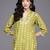 Olive green printed cotton tunics
