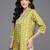 Olive green printed cotton tunics