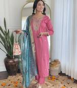 Gajri silk blend suit
