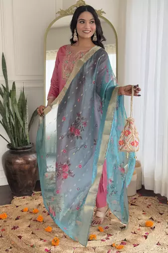 Gajri silk blend suit