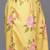 Yellow printed polyester co ord set