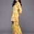 Yellow printed polyester co ord set