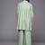 Green printed viscose rayon co ord set