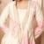 Off white printed chanderi co ord set