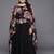 Black printed crepe ethnic dresses