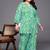 Green printed pure cotton co ord set