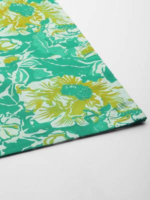Green printed pure cotton co ord set 5