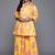 Yellow printed polyester co ord set