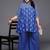 Indigo blue printed pure cotton co ord set