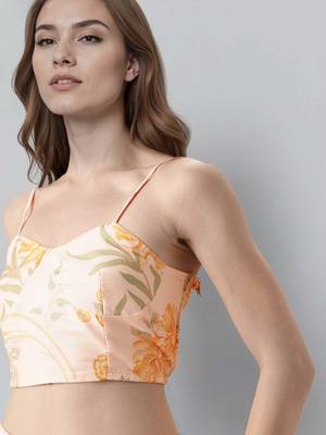 Off white printed polyester co ord set 3