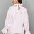 Light pink woven polyester top