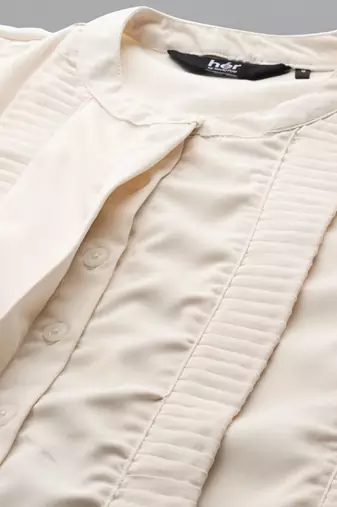 Off white woven polyester top